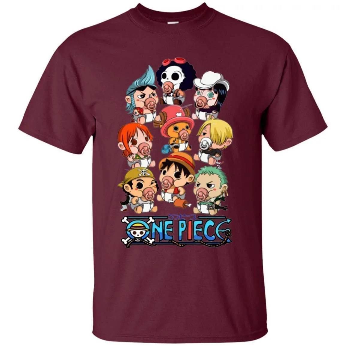 Funny Straw Hat Pirates Chibi One Piece Shirt - WeCustomit
