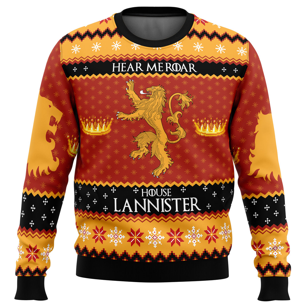 Game of Thrones House Lannister Ugly Christmas Sweater - WeCustomit