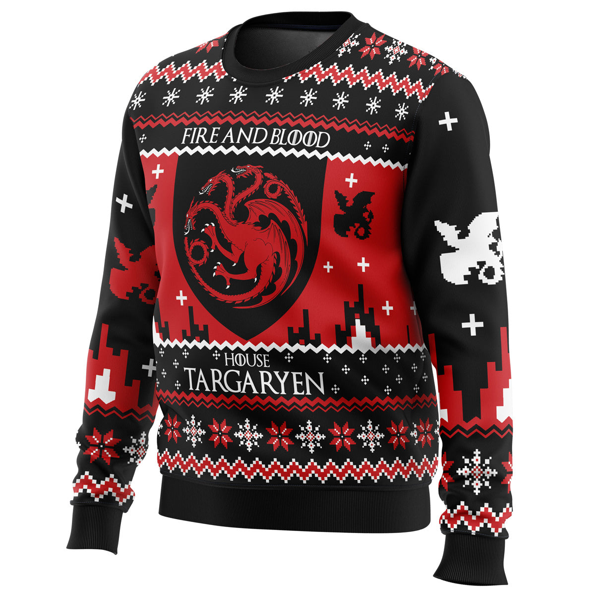 Game of Thrones House Targaryen Ugly Christmas Sweater - WeCustomit
