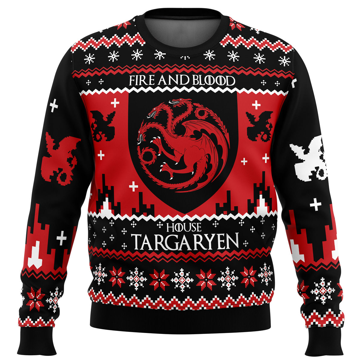 Game of Thrones House Targaryen Ugly Christmas Sweater - WeCustomit