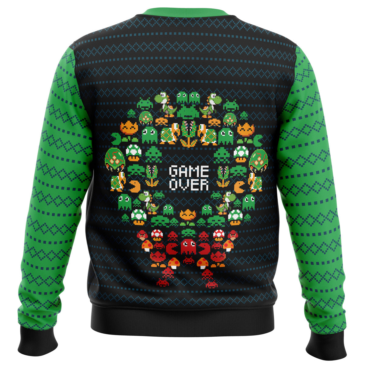 Game Over Nintendo Ugly Christmas Sweater - WeCustomit