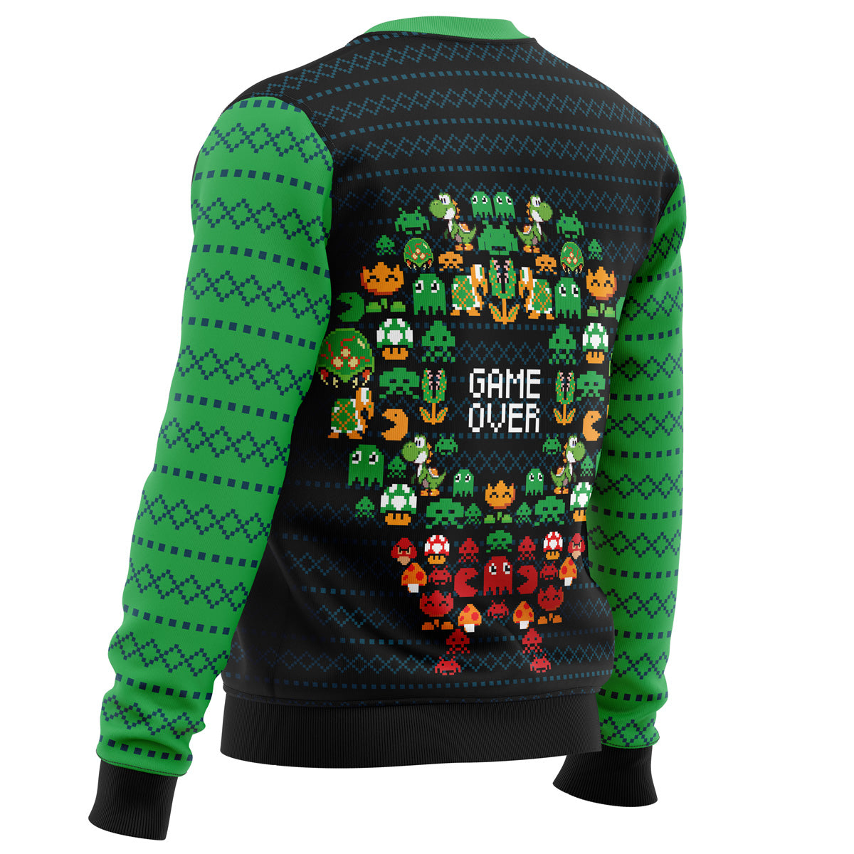 Game Over Nintendo Ugly Christmas Sweater - WeCustomit