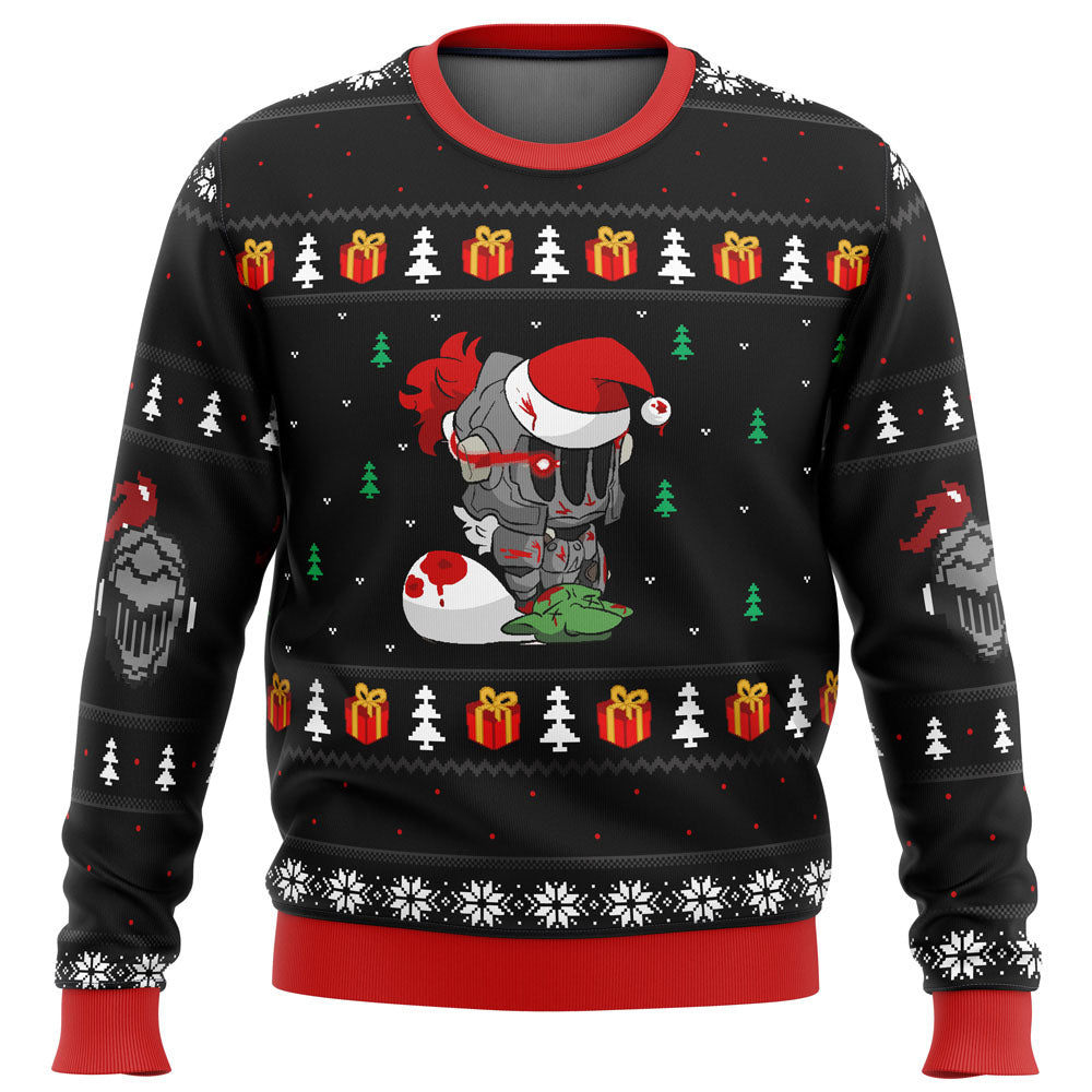 Goblin Slayer Santa Ugly Christmas Sweater - WeCustomit