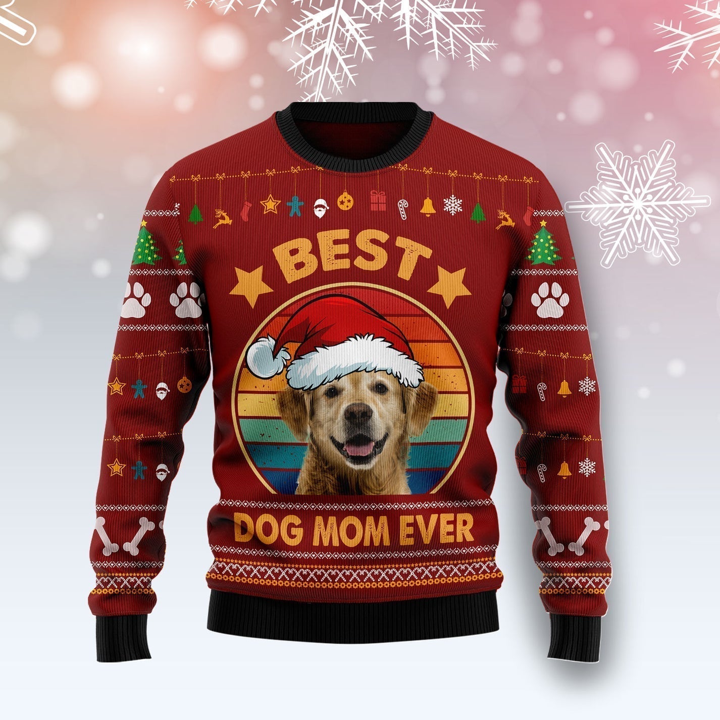 Best Dog Mom Ugly Sweater For Men & Women Christmas Gift Sweater US2921 - WeCustomit