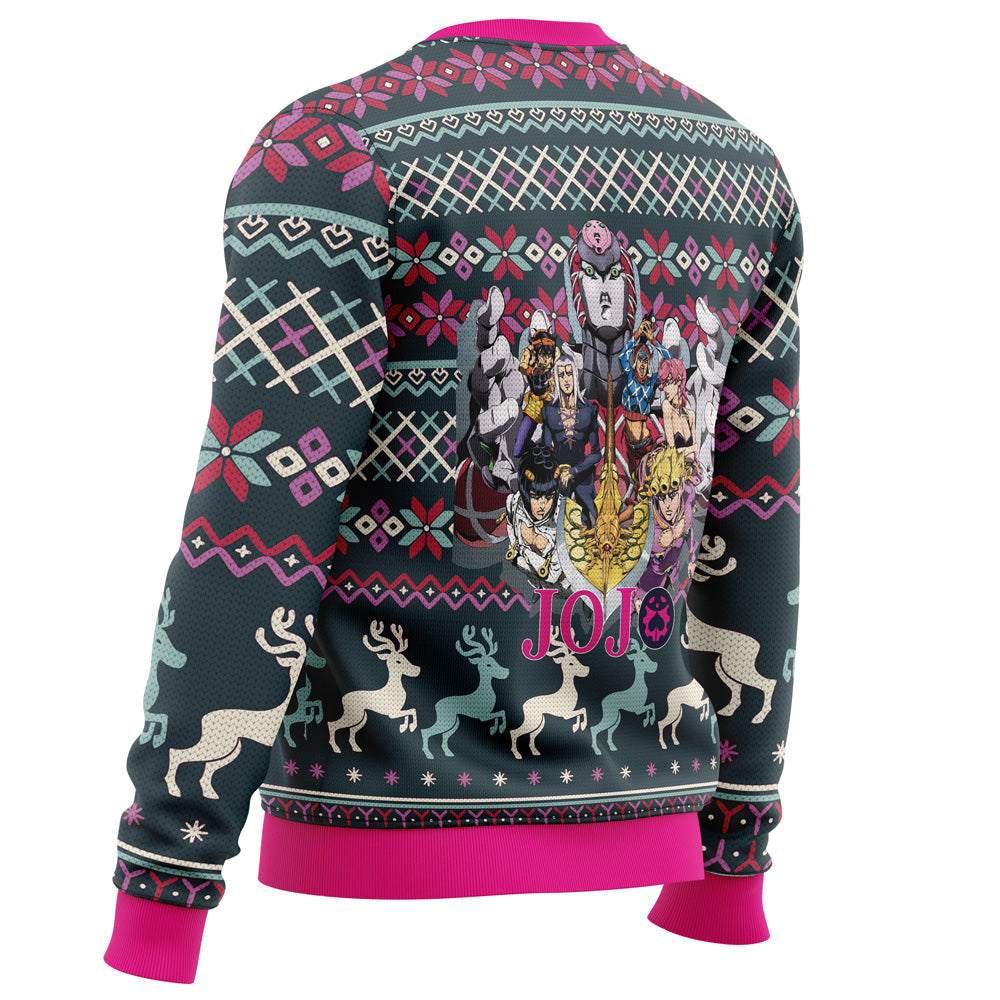 Golden Wind Jojo's Bizarre Adventure Ugly Christmas Sweater - WeCustomit
