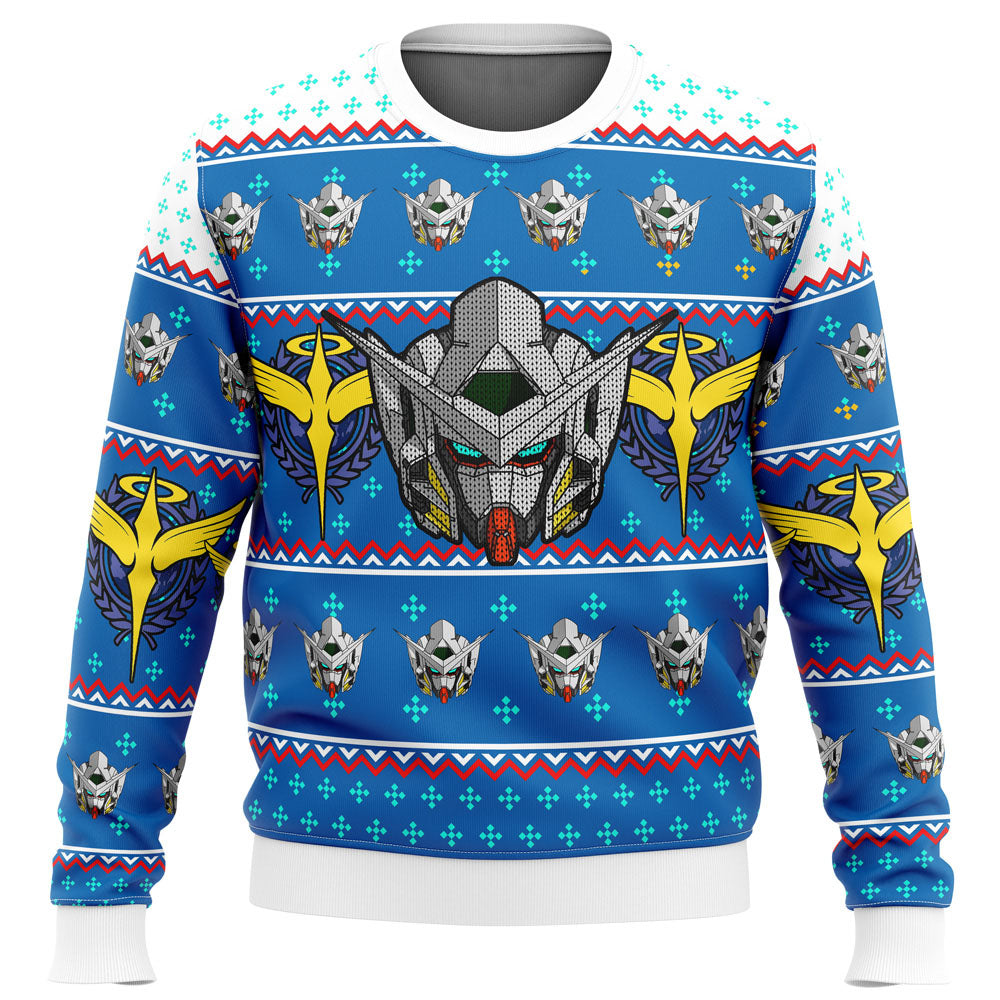 Gundam Helmet Ugly Christmas Sweater - WeCustomit