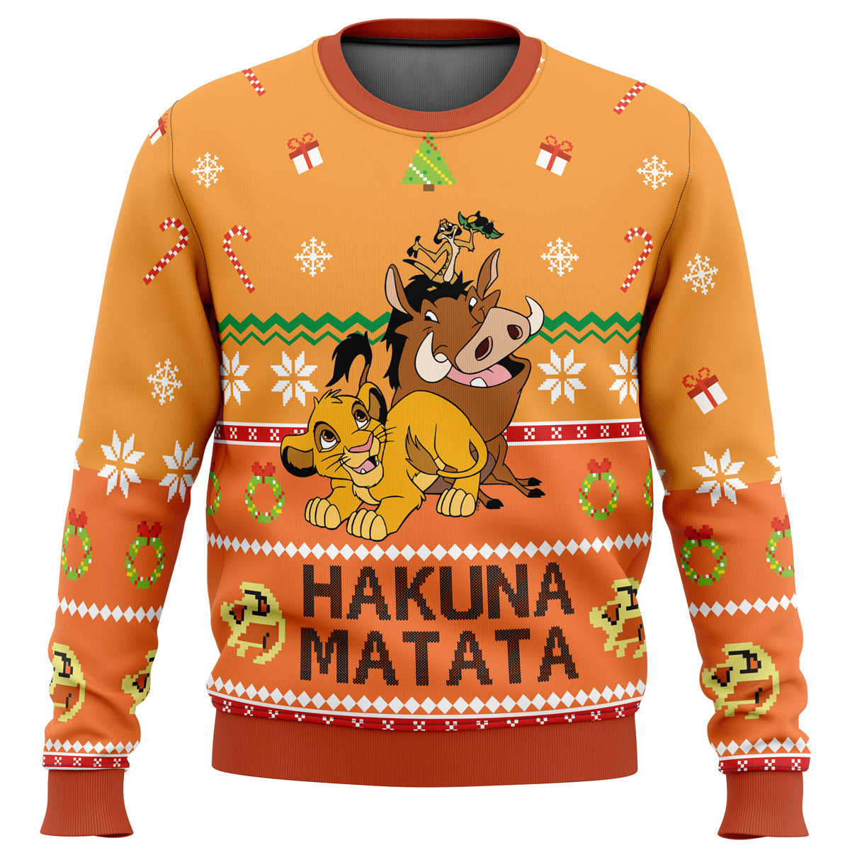 Hakuna Matata Ugly Christmas Sweater - WeCustomit