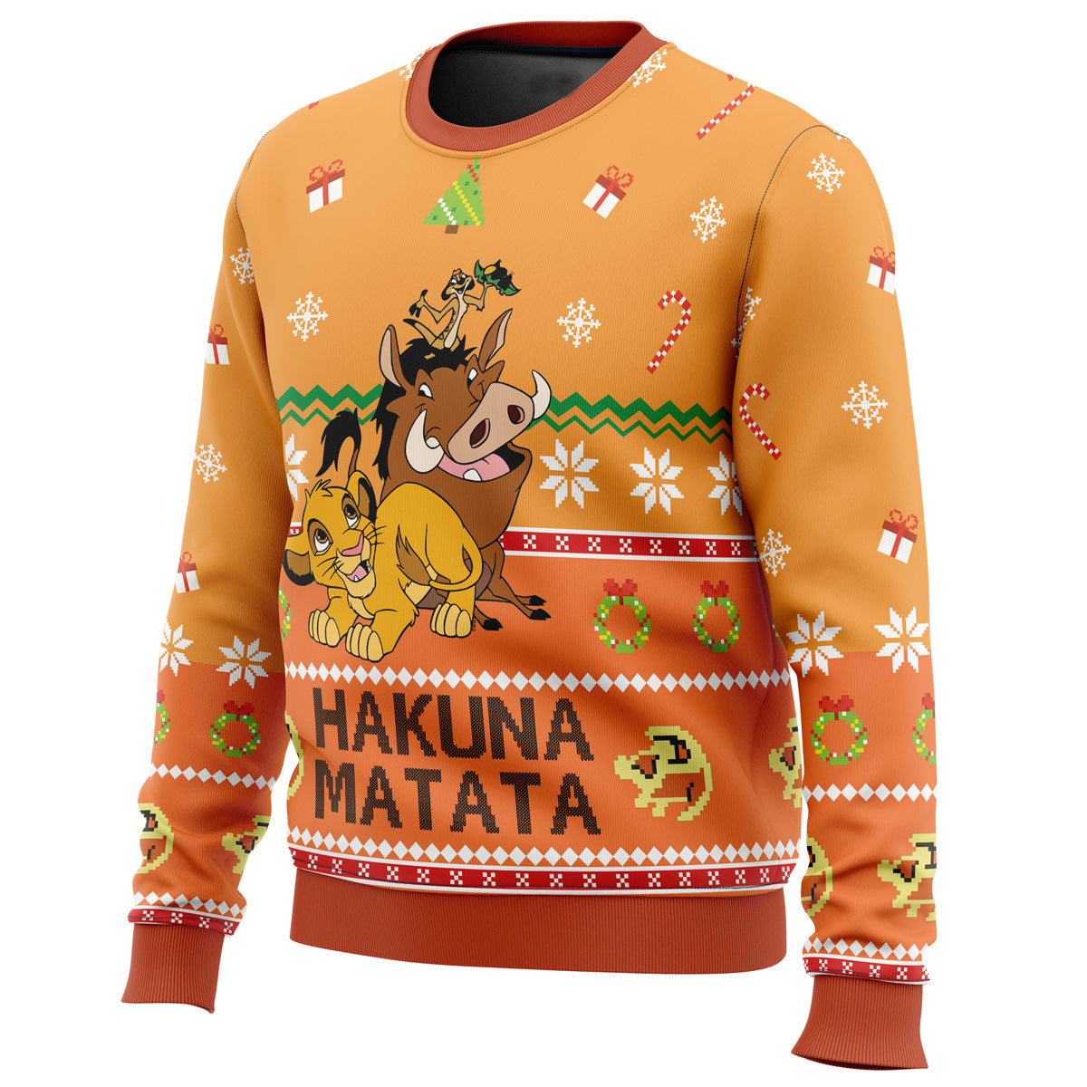 Hakuna Matata Ugly Christmas Sweater - WeCustomit