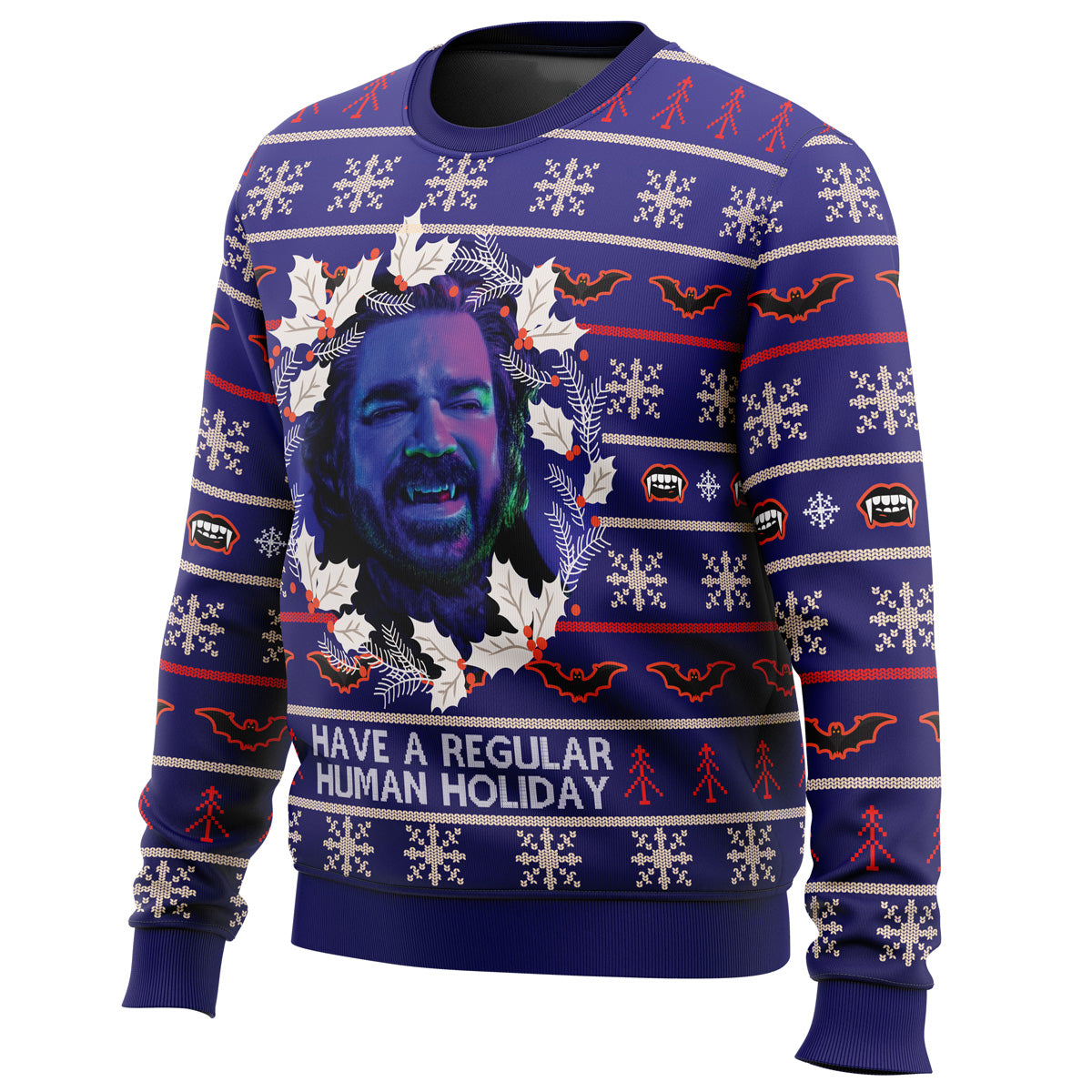 Have A Regular Human Holiday Ugly Christmas Sweater - WeCustomit