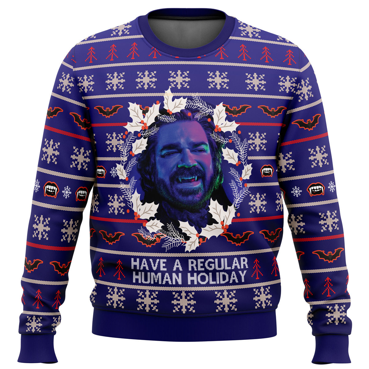 Have A Regular Human Holiday Ugly Christmas Sweater - WeCustomit