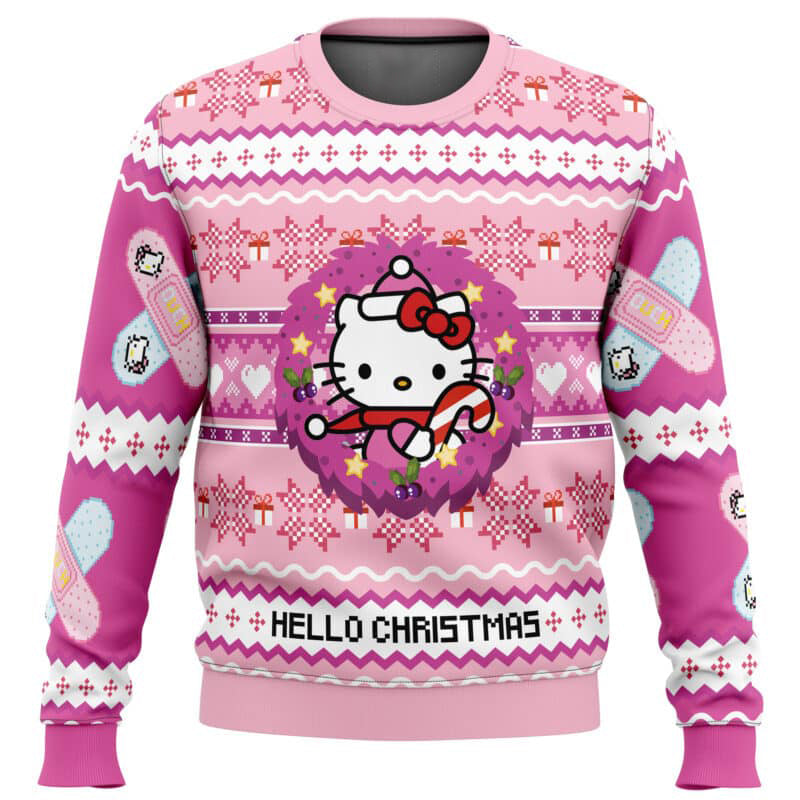 Hello Christmas Hello Kitty Ugly Christmas Sweater - WeCustomit