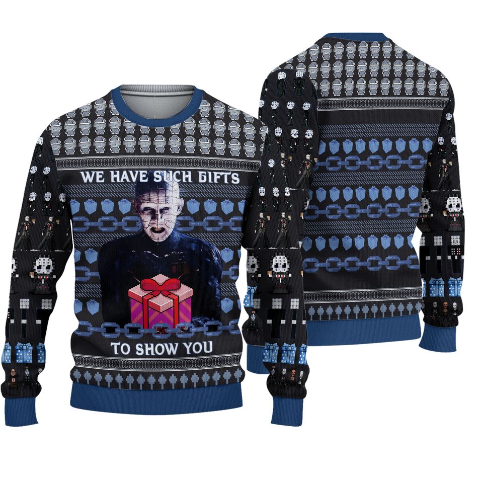 Hellraiser Ugly Christmas Sweater For Men & Women Christmas Gift Sweater BH619 - WeCustomit