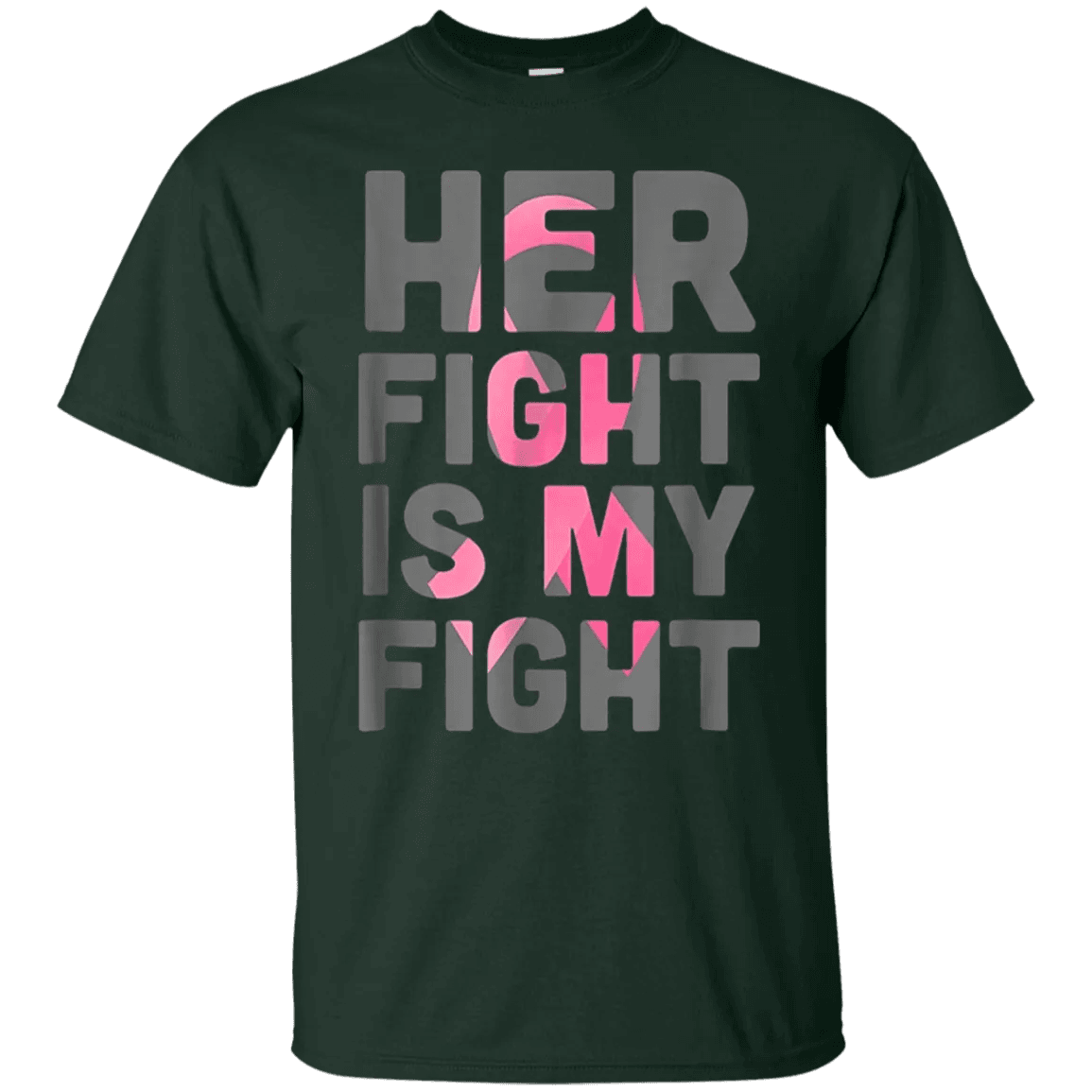 Her Fight is My Fight Breast Cancer Shirt - WeCustomit