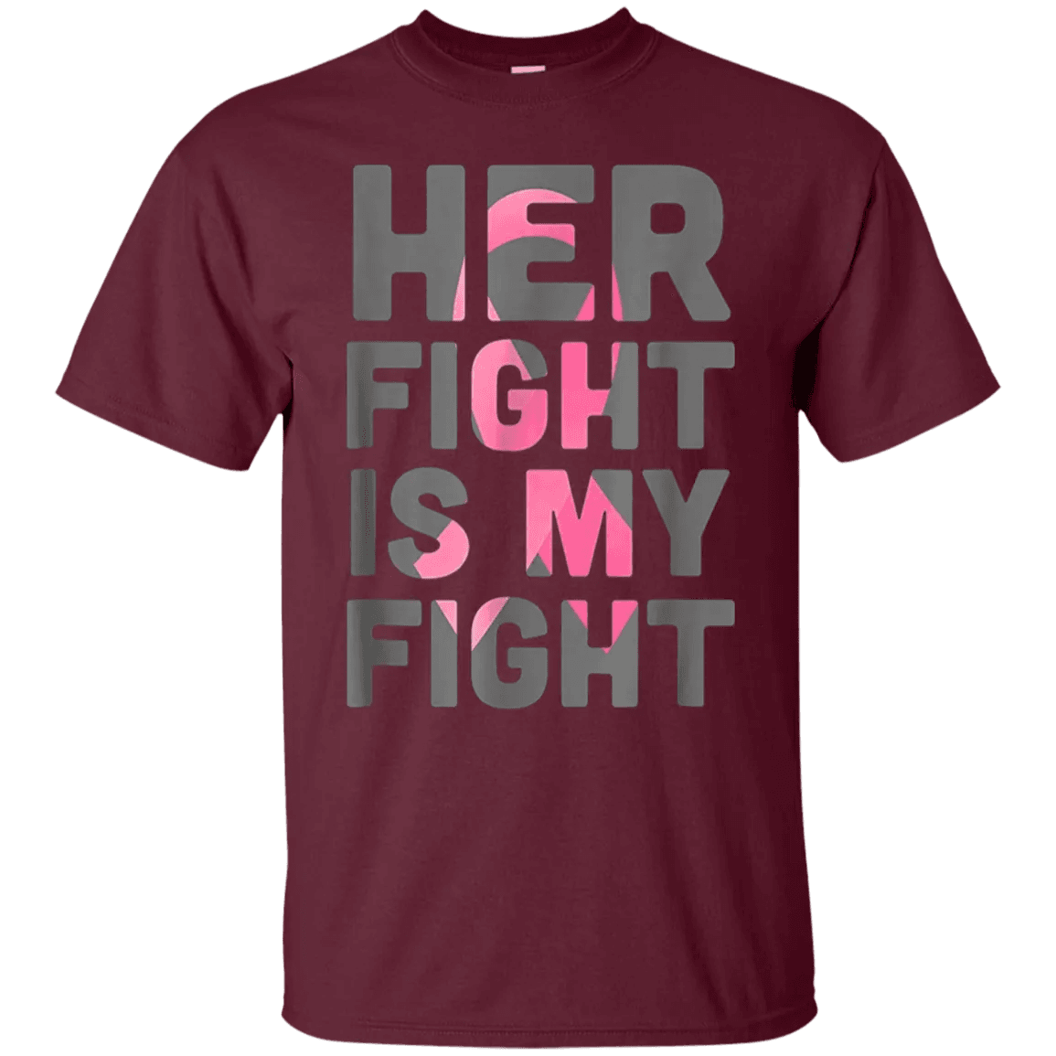 Her Fight is My Fight Breast Cancer Shirt - WeCustomit