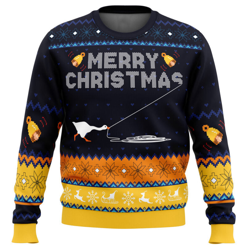 Honked Christmas Untitled Goose Game Ugly Christmas Sweater - WeCustomit