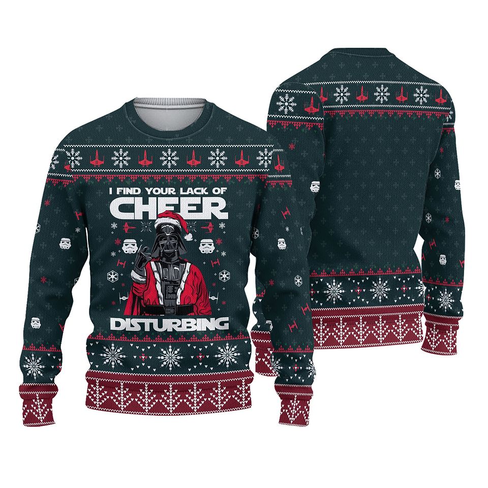 I Find Your Lack Of Cheer Disturbing Ugly Christmas Sweater For Men & Women Christmas Gift Sweater BH616 - WeCustomit