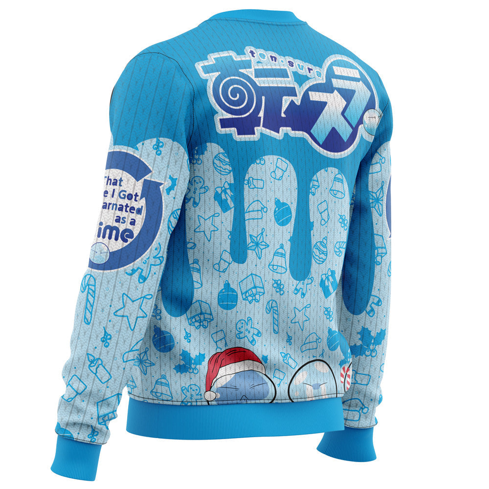 I Got Slimy That time I got reincarnated as a slime Christmas Sweater - WeCustomit