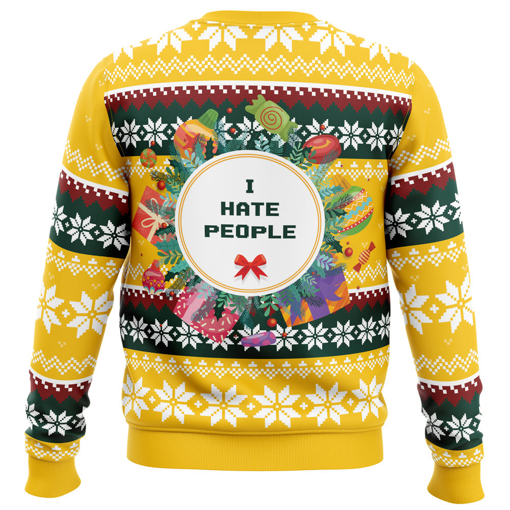 I Hate People Parody Ugly Christmas Sweater - WeCustomit