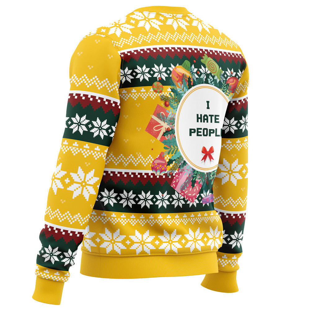 I Hate People Parody Ugly Christmas Sweater - WeCustomit