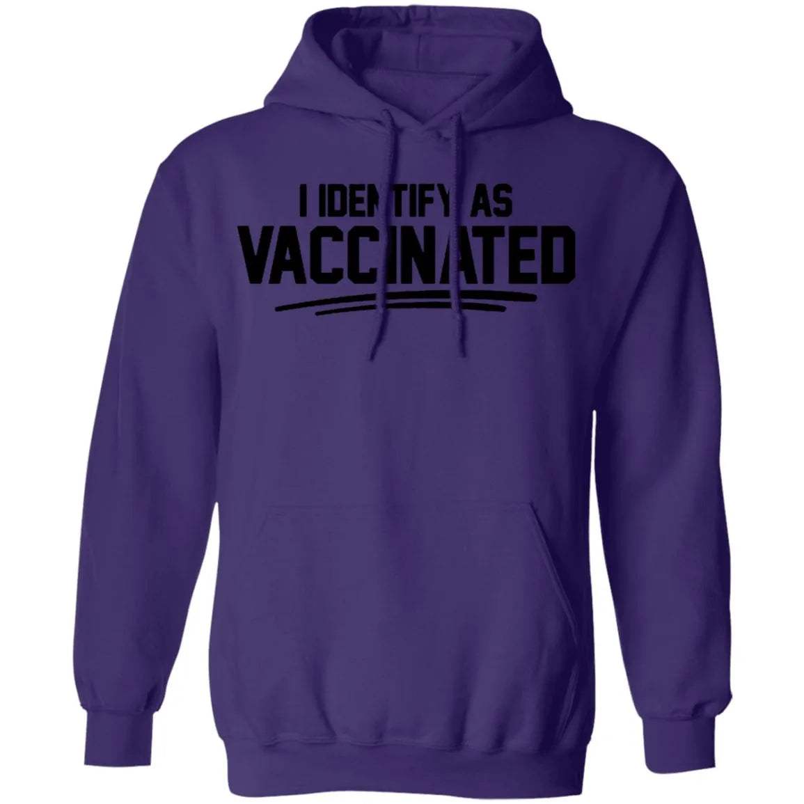 I Identify As Vaccinated Hoodie Light - WeCustomit