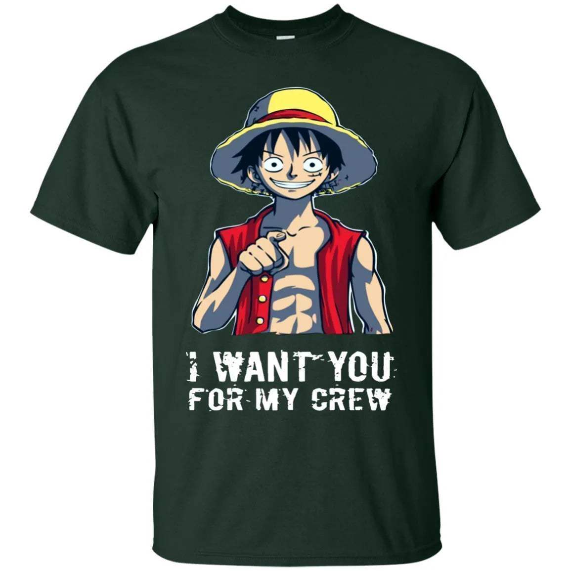 I Want You For My Crew One Piece Luffy Shirt - WeCustomit