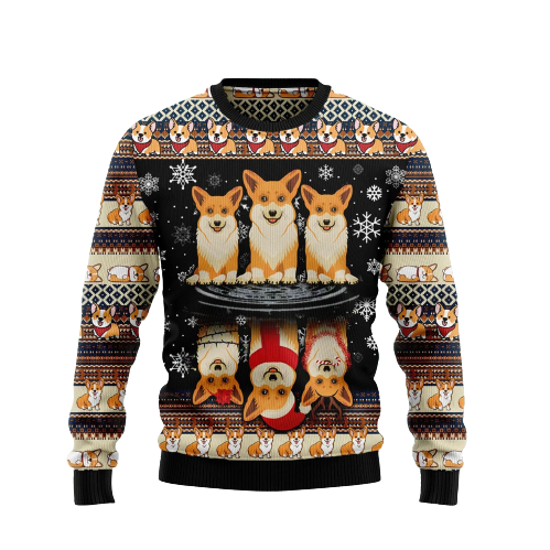 Pembroke Welsh Corgi Ugly Christmas Sweater For Men & Women Christmas Gift Sweater US1151 - WeCustomit