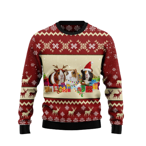 Guinea Pig Snow Ugly Christmas Sweater For Men & Women Christmas Gift Sweater US1149 - WeCustomit