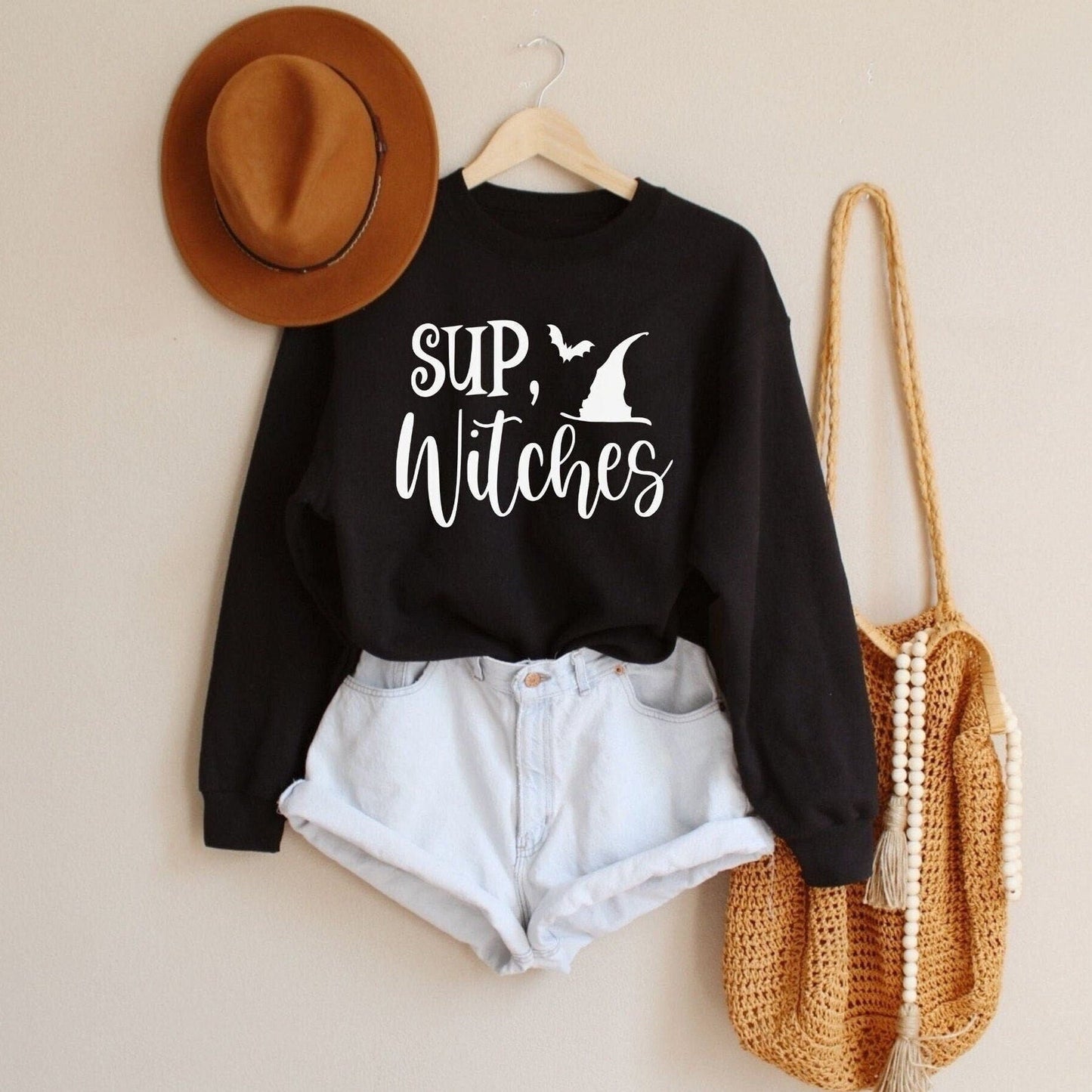 Sup Witches Shirt, Halloween Sweatshirts, Halloween Sweater, Halloween Crewneck - WeCustomit