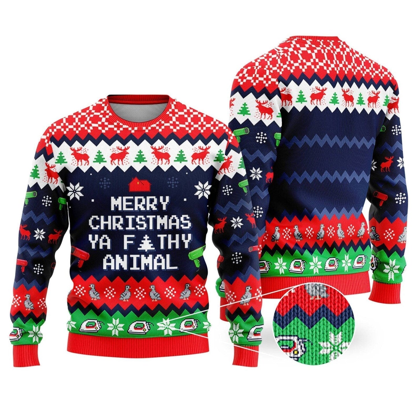 Home Alone Merry Christmas Ya Filthy Ugly Christmas Sweater For Men & Women Christmas Gift Sweater US2069 - WeCustomit