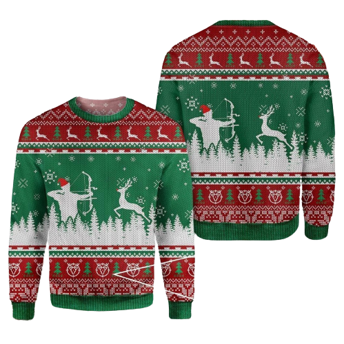 Deer Ugly Christmas Sweater For Men & Women Christmas Gift Sweater US1181 - WeCustomit