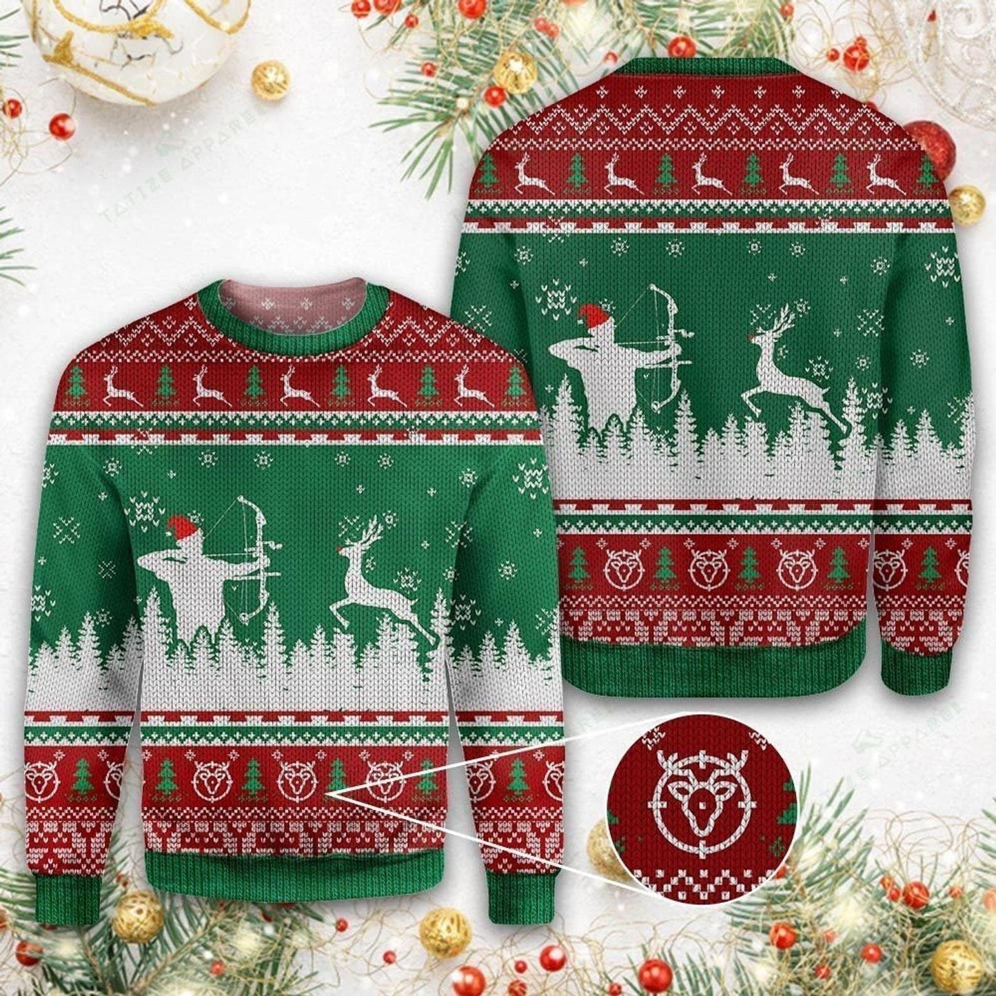 Deer Ugly Christmas Sweater For Men & Women Christmas Gift Sweater US1181 - WeCustomit