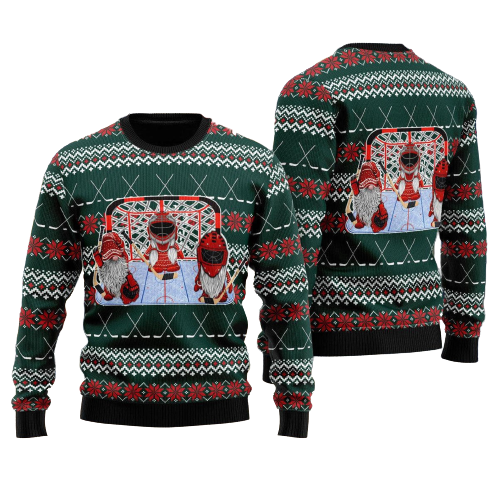 Hockey Lovers Ugly Christmas Sweater For Men & Women Christmas Gift Sweater US1172 - WeCustomit