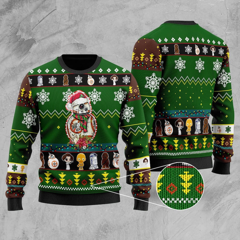 BB-8 Star.wars Ugly Christmas Sweater For Men & Women Christmas Gift Sweater US3893 - WeCustomit