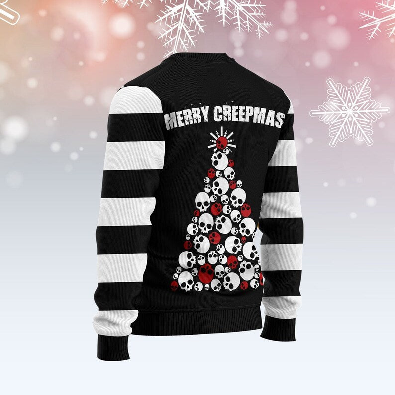 Skull Ho Ho Ho Ugly Christmas Sweater For Men & Women Christmas Gift Sweater US2640 - WeCustomit