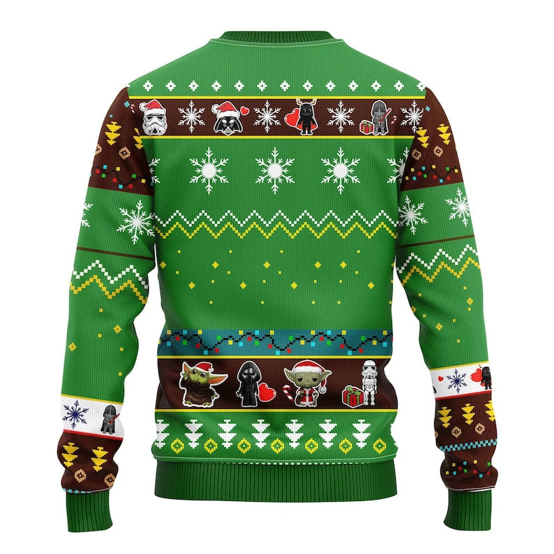 Team Star.wars Galaxy Christmas Party Green Ugly Christmas Sweater For Men & Women Christmas Gift Sweater US3891 - WeCustomit