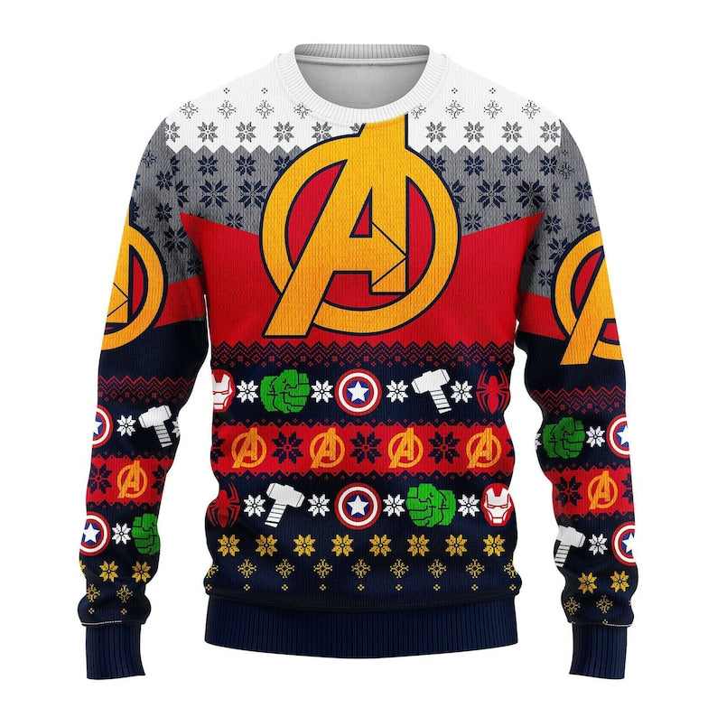 Avengers Ugly Christmas Sweater For Men & Women Christmas Gift Sweater US3875 - WeCustomit