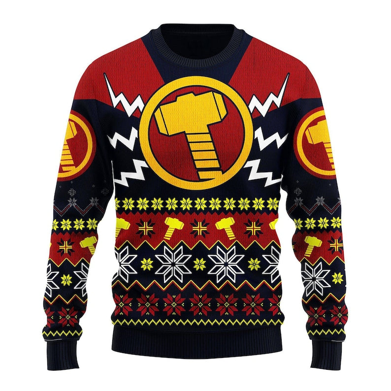 Thor Avengers Merry Ugly Christmas Sweater For Men & Women Christmas Gift Sweater US3869 - WeCustomit