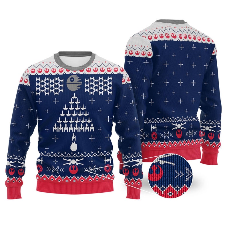 Millennium Falcon Ugly Christmas Sweater For Men & Women Christmas Gift Sweater US3861 - WeCustomit