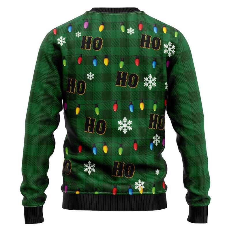 Ho Ho Ho Cat Face Christmas Ugly Christmas Sweater For Men & Women Christmas Gift Sweater US2440 - WeCustomit