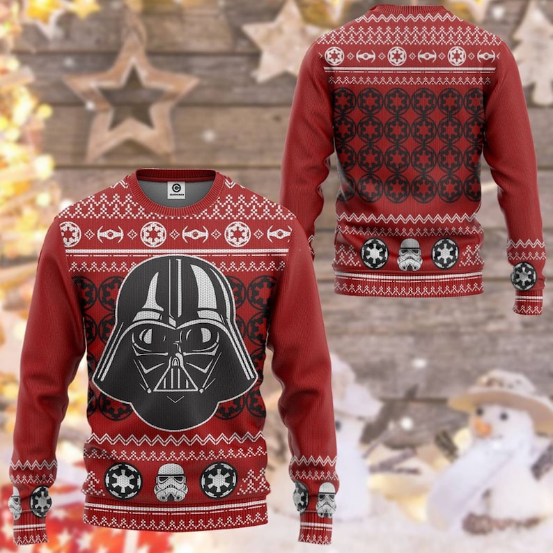 Da.rth Va.der Ugly Christmas Sweater For Men & Women Christmas Gift Sweater US3854 - WeCustomit