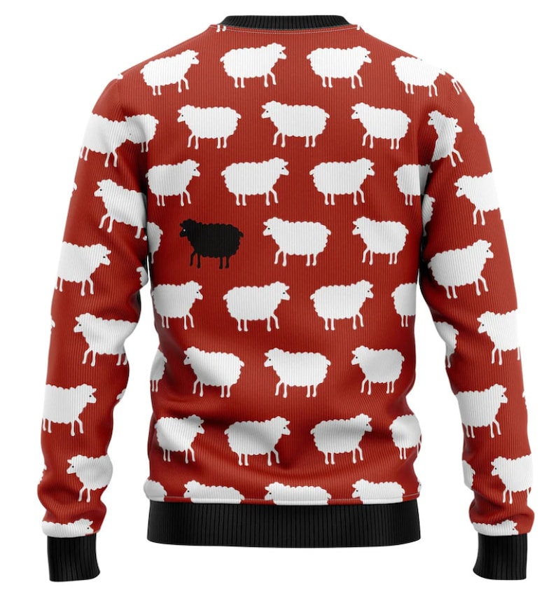 Sheep Black And White Ugly Christmas Sweater For Men & Women Christmas Gift Sweater US2983 - WeCustomit
