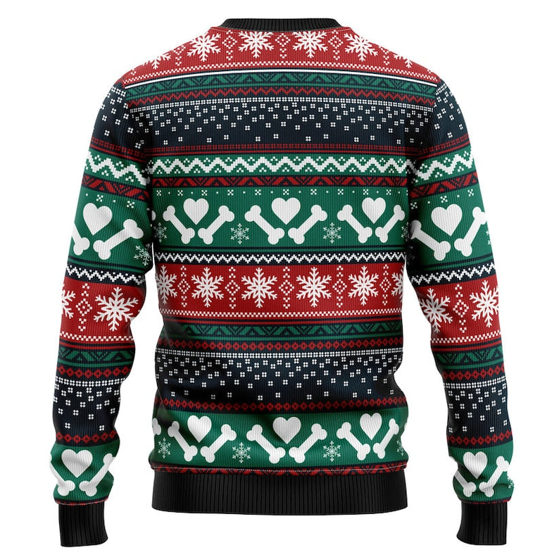 Funny Dog Face Christmas Ugly Christmas Sweater For Men & Women Christmas Gift Sweater US2441 - WeCustomit