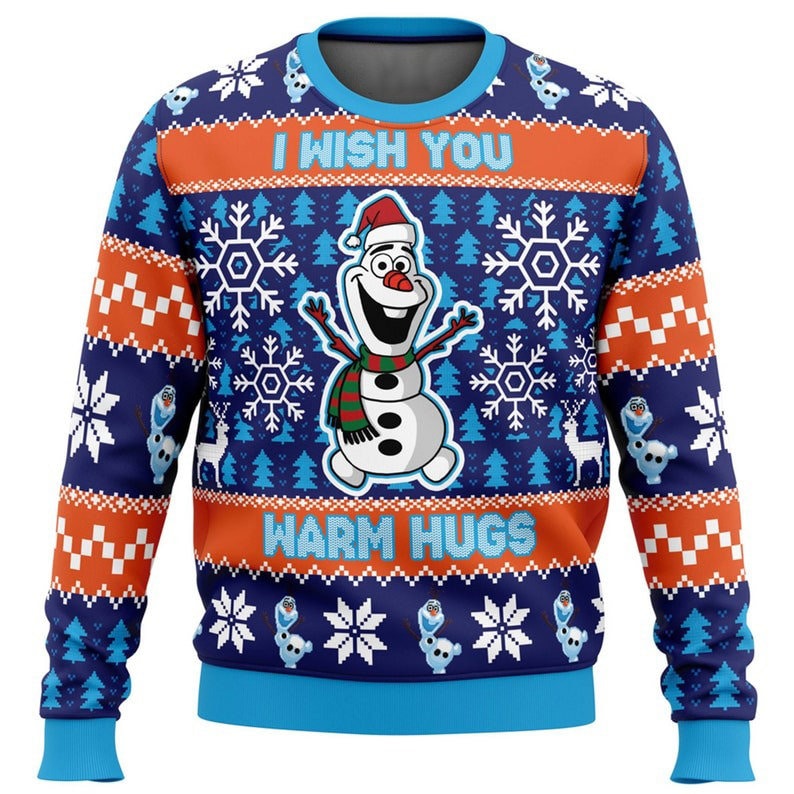 Olaf The Snowman Ugly Christmas Sweater For Men & Women Christmas Gift Sweater US4436 - WeCustomit