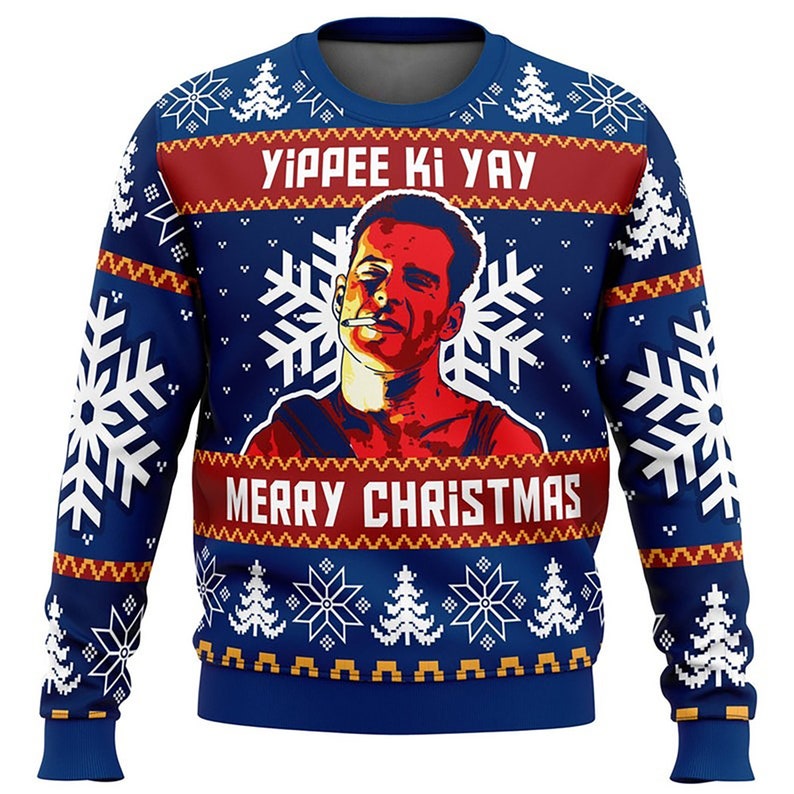 Die Hard Ugly Christmas Sweater For Men & Women Christmas Gift Sweater US4408 - WeCustomit
