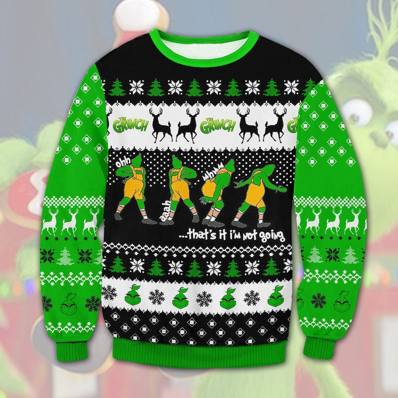 Funny Grinch Ugly Christmas Sweater For Men & Women Christmas Gift Sweater US3759 - WeCustomit