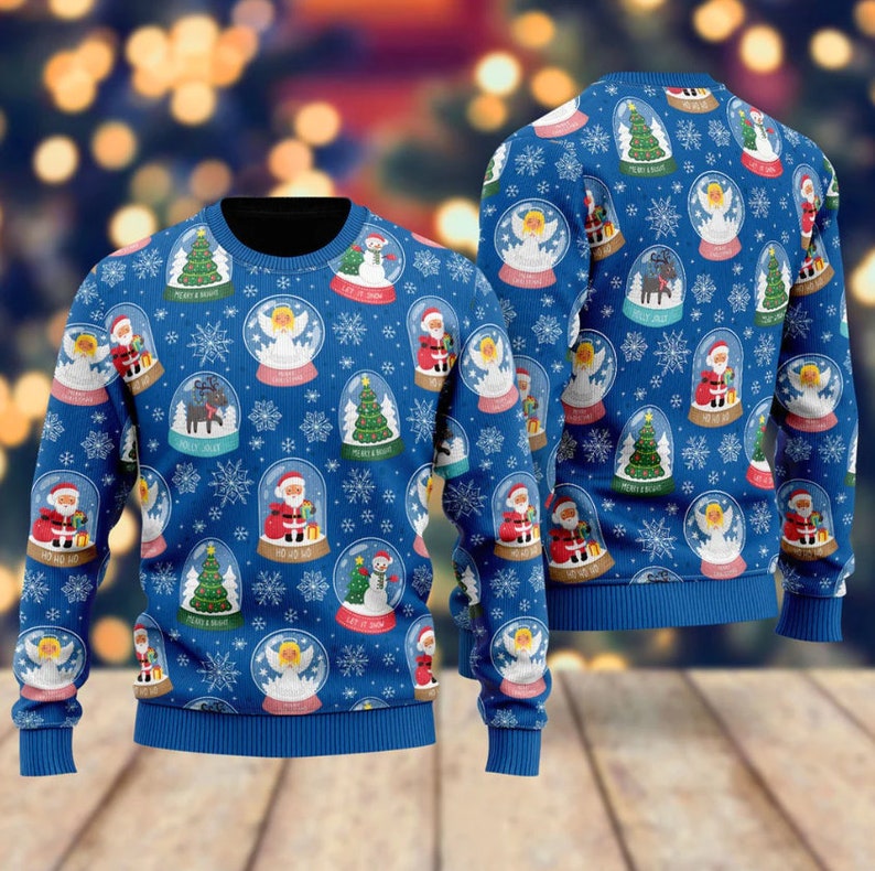 Merry And Bright Ugly Christmas Sweater For Men & Women Christmas Gift Sweater US2699 - WeCustomit