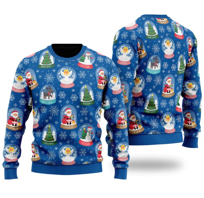 Merry And Bright Ugly Christmas Sweater For Men & Women Christmas Gift Sweater US2699 - WeCustomit