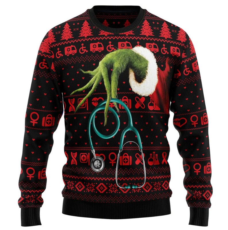 Funny For Nurse Ugly Christmas Sweater For Men & Women Christmas Gift Sweater US2960 - WeCustomit