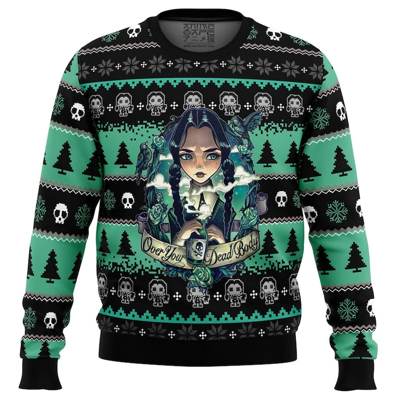 Wednesday Ad.dams Ugly Christmas Sweater For Men & Women Christmas Gift Sweater US3842 - WeCustomit