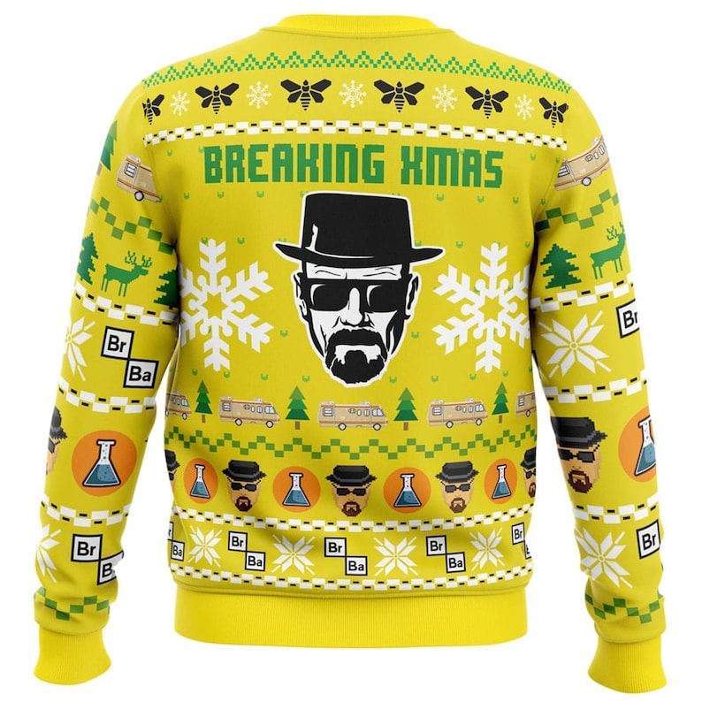 Walter White Jesse Pinkman Ugly Christmas Sweater For Men & Women Christmas Gift Sweater US3841 - WeCustomit
